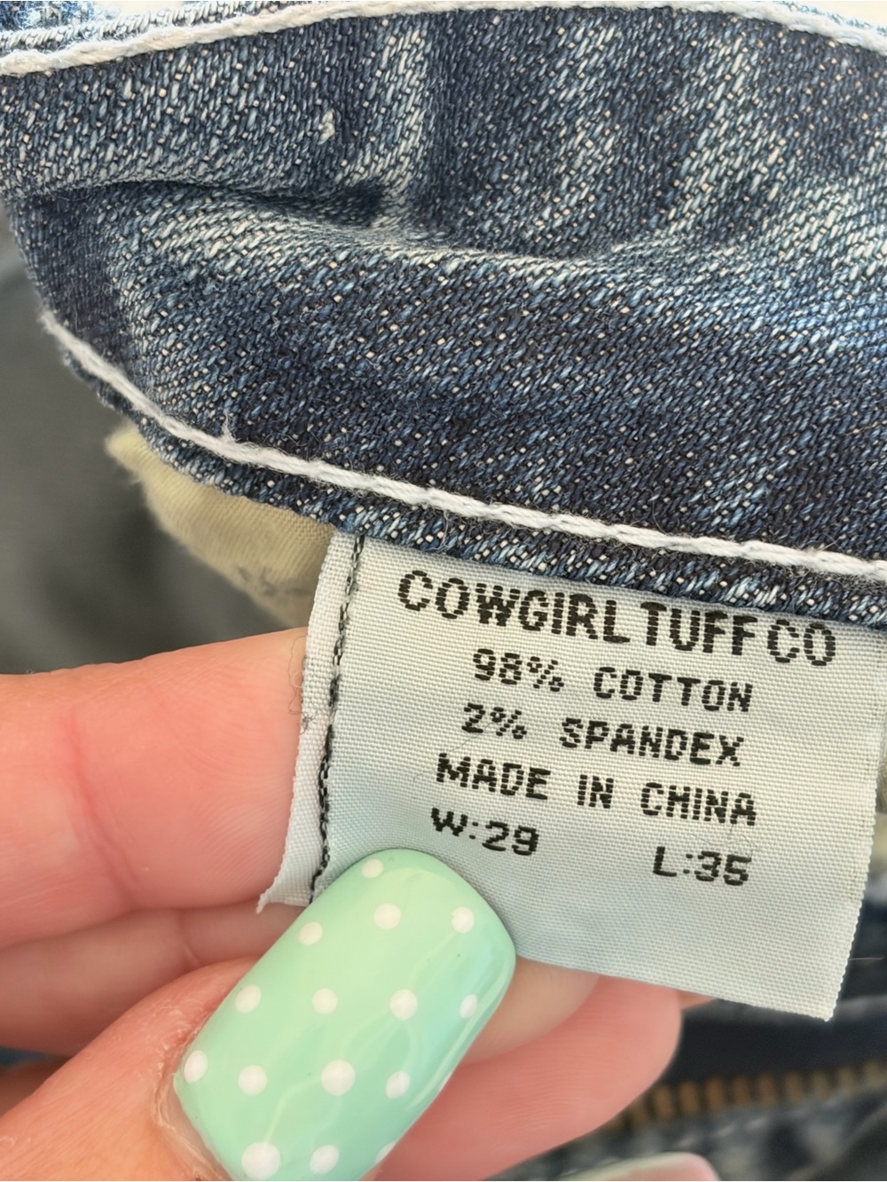 Cowgirl Tuff Whip It Good II Bootcut Jeans with Side Stitching W29 L35 - Picture 6 of 7